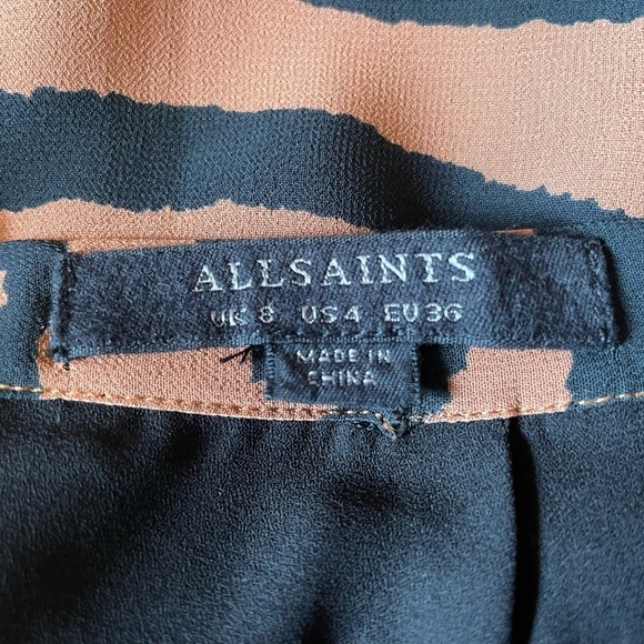 All saints Nia Zephyr zebra skirt - Picture 5 of 6